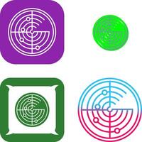 Radar Icon Design vector