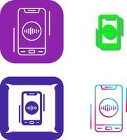 Recorder Icon Design vector