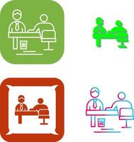 Evaluating work Icon Design vector