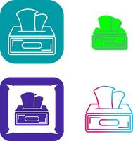 Tissue Box Icon Design vector