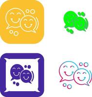 Chatting Icon Design vector