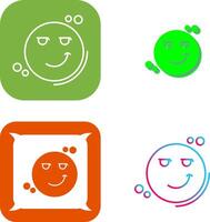 Smirk Icon Design vector