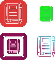Diary Icon Design vector