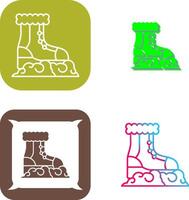 Snow Boots Icon Design vector