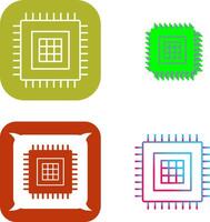 Processor Icon Design vector