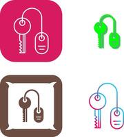 Room key Icon Design vector