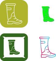 lluvia botas icono diseño vector