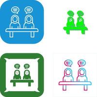 Meeting Icon Design vector