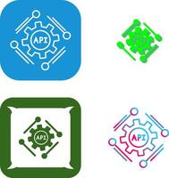 Api Icon Design vector