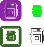 Sd Card Icon Design vector