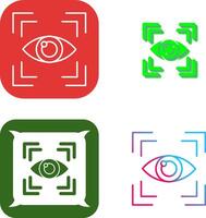 Eye Scan Icon Design vector