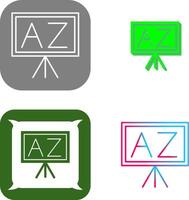 From A To Z Icon Design vector