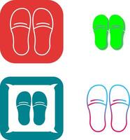 Slippers Icon Design vector