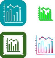 Histogram Icon Design vector