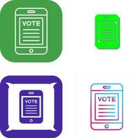 Vote Icon Design vector