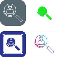 Magnifier Icon Design vector