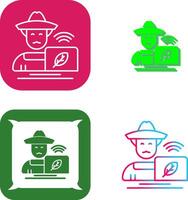 Farmer Icon Design vector