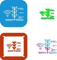 Smart Farm Icon Design vector