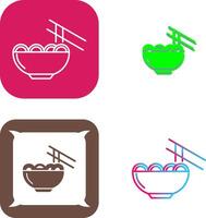 Chinese food Icon Design vector