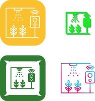 Smart Farm Icon Design vector