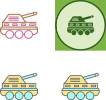 infantería tanque icono diseño vector