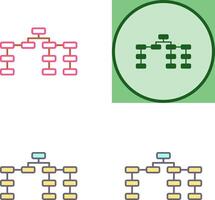 Unique Seo Structure Icon Design vector