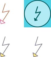 Unique Flash Icon Design vector