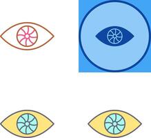 único ojo icono diseño vector