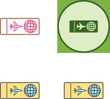 Plane Tickets Icon Design vector