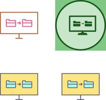 Unique File Sharing Icon Design vector