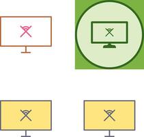 Unique Disconnected Network Icon Design vector