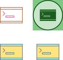 Unique Console Icon Design vector