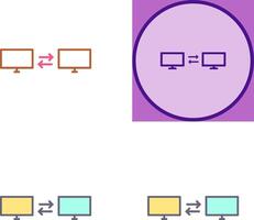 Unique Sharing Systems Icon Design vector
