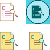 Unique Case Study Icon Design vector