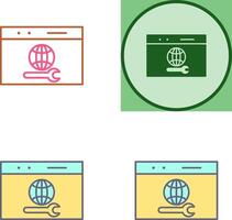 Unique Web Support Icon Design vector
