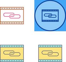 Unique Link Optimization Icon Design vector