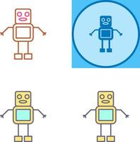Unique Robot Icon Design vector