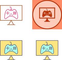 Unique Online Games Icon Design vector