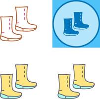 Unique Boots Icon Design vector