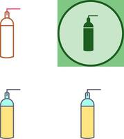 Unique Oxygen Tanks Icon Design vector