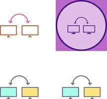 Unique Connected Systems Icon Design vector