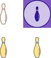 Bowling Pin Icon Design vector