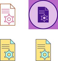 único contenido administración icono diseño vector