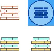 Unique Bricks Icon Design vector