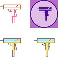 único pistola icono diseño vector