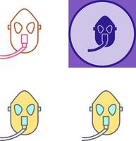 Unique Oxygen Mask Icon Design vector