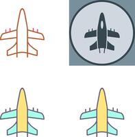 Military Plane Icon Design vector