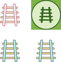 Train Tracks Icon Design vector