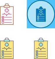 Medical History Icon Design vector