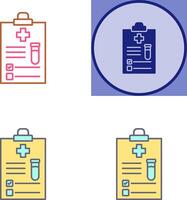 Medical Report Icon Design vector